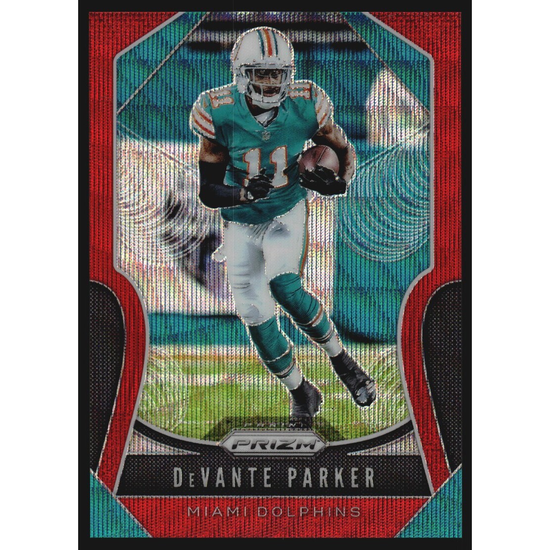 2019 Panini Prizm Prizms Red Wave #9 DeVante Parker