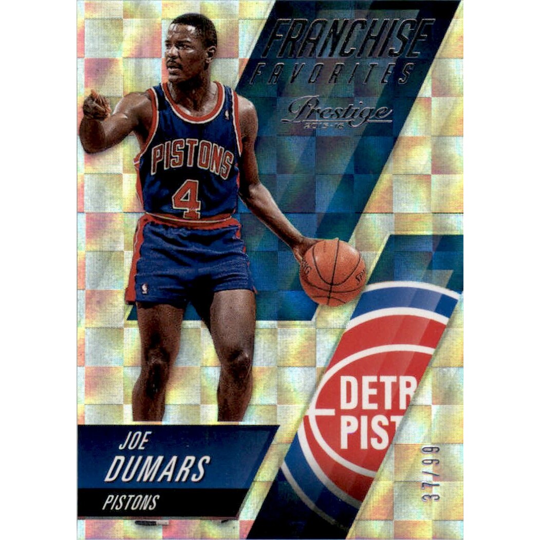 2015-16 Prestige Franchise Favorites Checkerboard #4 Joe Dumars
