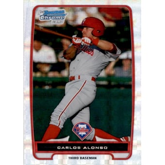 2012 Bowman Chrome Prospects X-Fractors #BCP210 Carlos Alonso