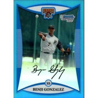 2008 Bowman Chrome Draft Prospects Blue Refractors #BDPP17 Benji Gonzalez DP