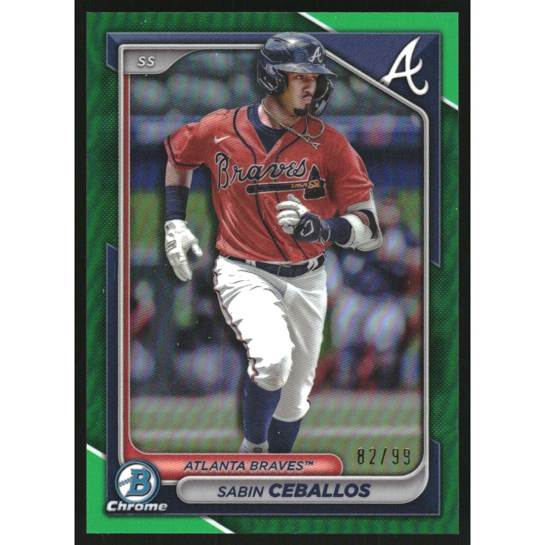 2024 Bowman Chrome Prospects Green Refractors #BCP130 Sabin Ceballos