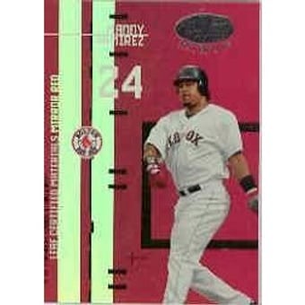 2005 Leaf Certified Materials Preview Mirror Red #10 Manny Ramirez