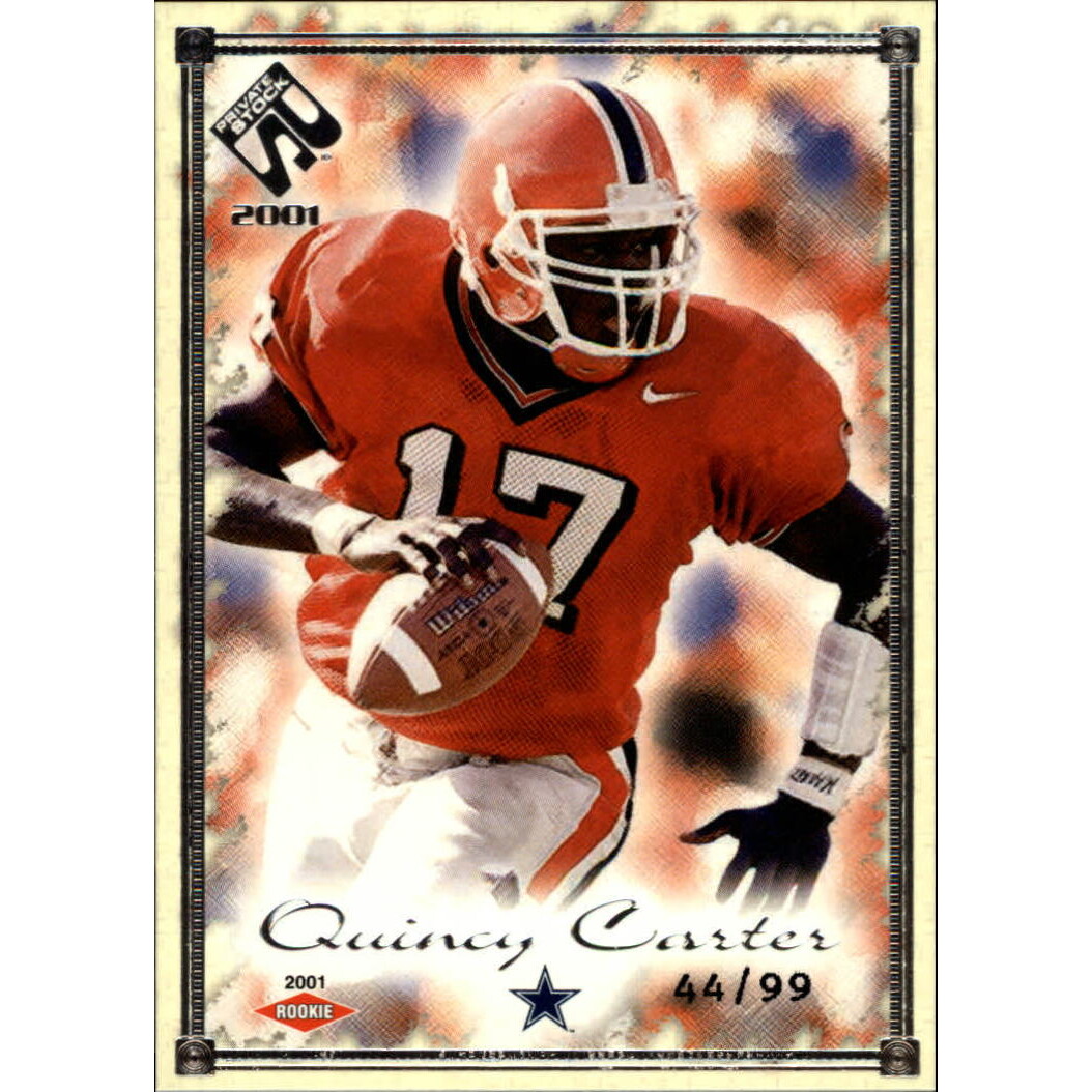 2001 Private Stock Silver Framed #123 Quincy Carter