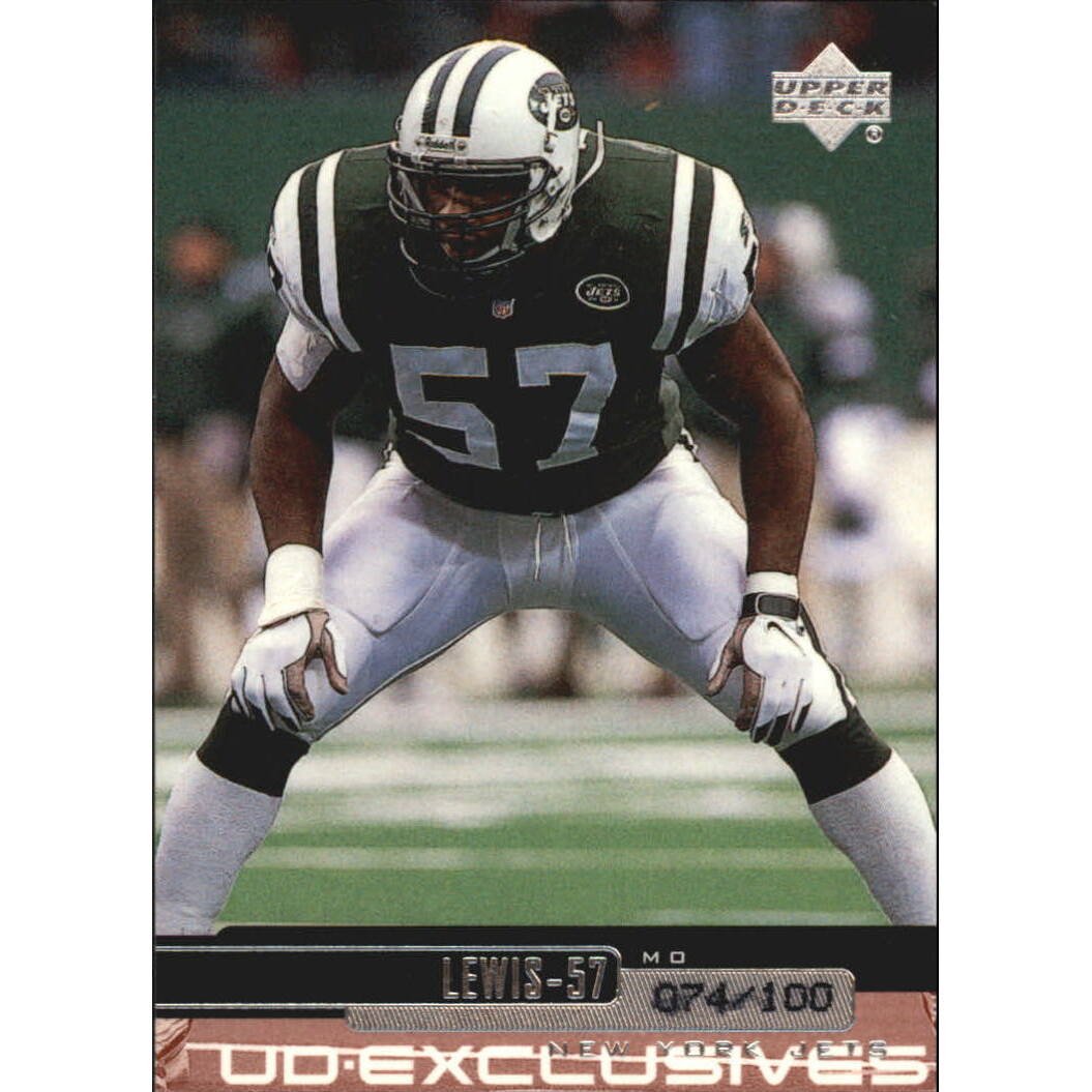 1999 Upper Deck Exclusives 100 #148 Mo Lewis. rookie card picture