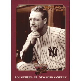 2002 Studio Classic #CS25 Lou Gehrig