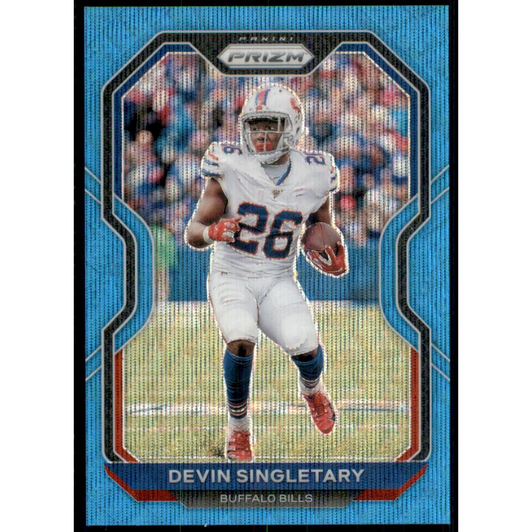 2020 Panini Prizm Prizms Blue Wave #2 Devin Singletary