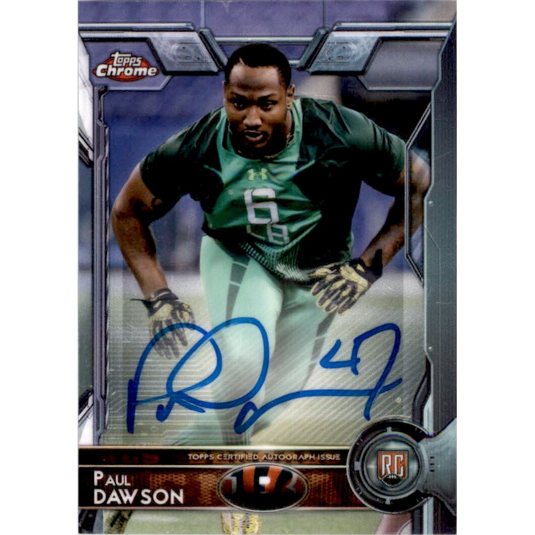 2015 Topps Chrome Rookie Autographs #175 Paul Dawson. rookie card picture