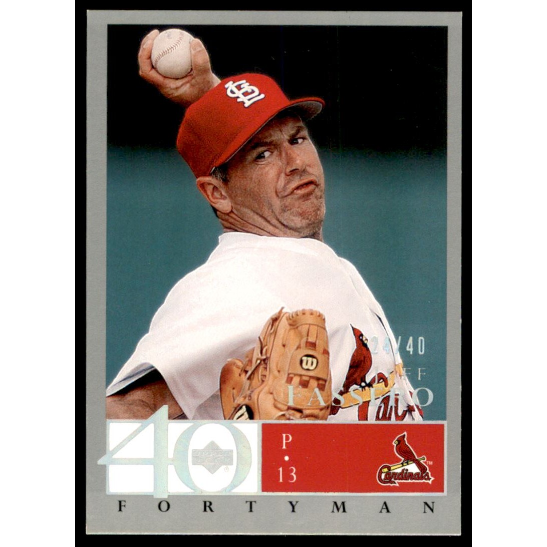2003 Upper Deck 40-Man Rainbow #445 Jeff Fassero. rookie card picture