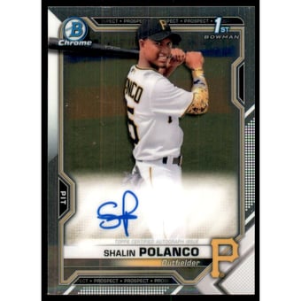 2021 Bowman Chrome Prospect Autographs #CPASP Shalin Polanco