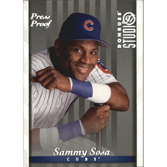 1997 Studio Silver Press Proofs #37 Sammy Sosa