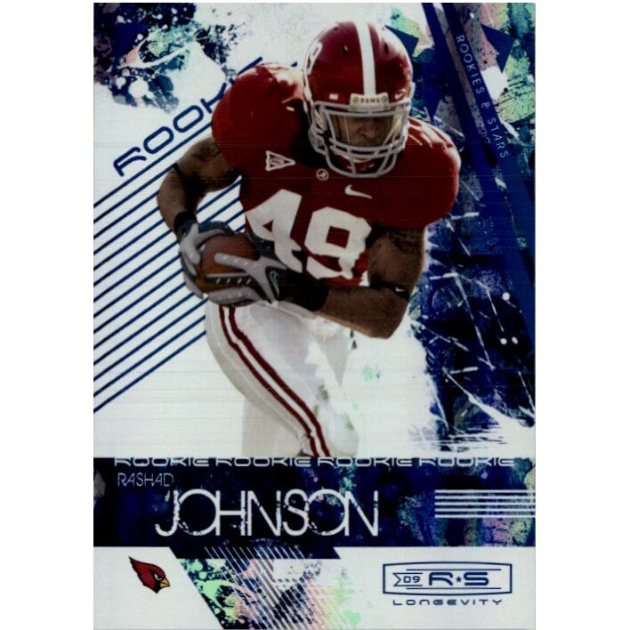 2009 Donruss Rookies and Stars Longevity Sapphire #185 Rashad Johnson