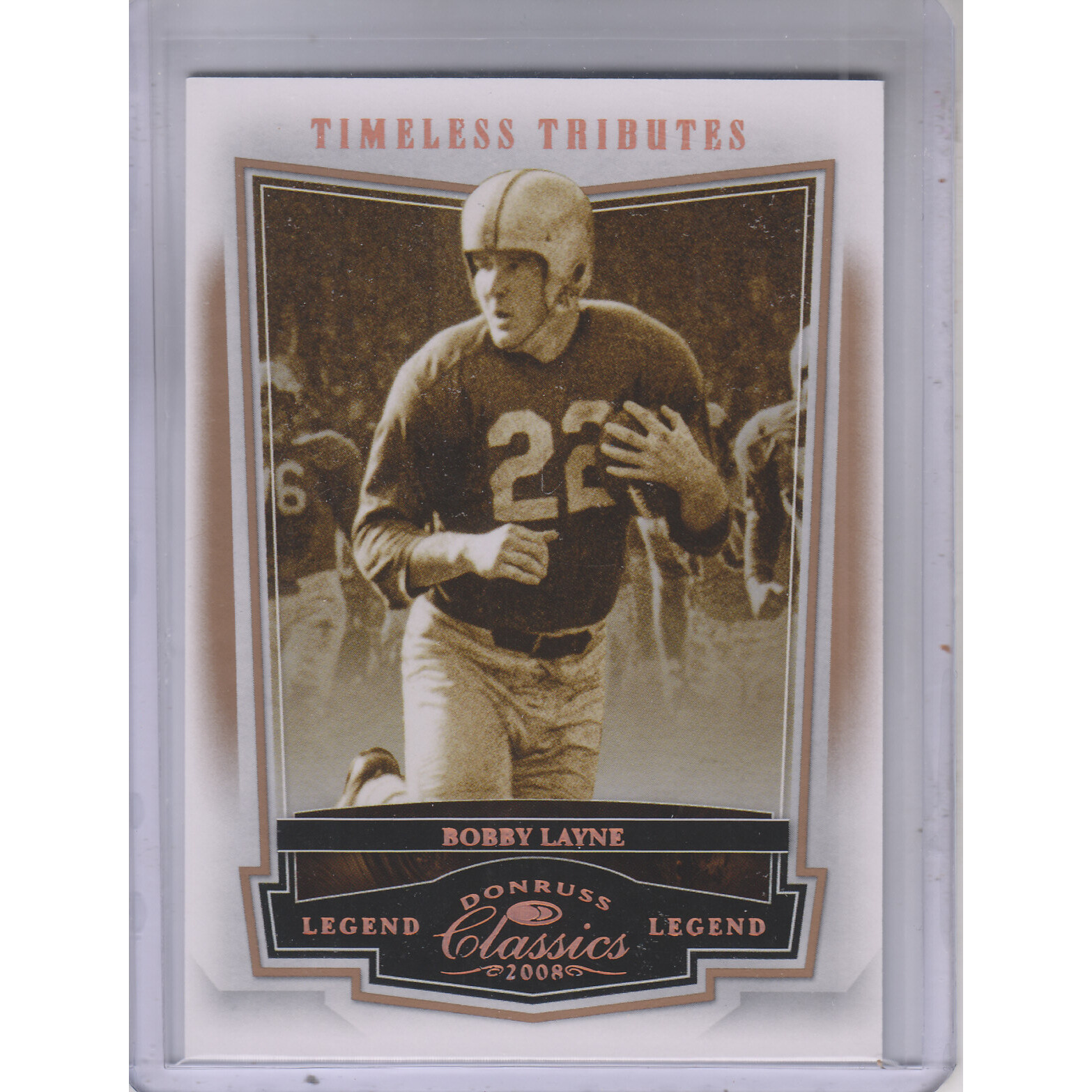 2008 Donruss Classics Timeless Tributes Bronze #115 Bobby Layne