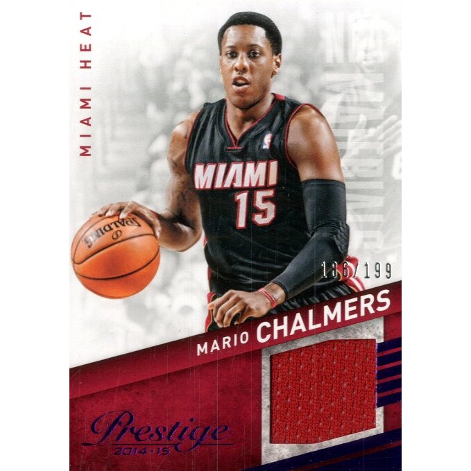 2014-15 Prestige NBA Materials Purple #16 Mario Chalmers