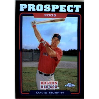 2005 Topps Chrome Update Black Refractors #104 David Murphy PROS