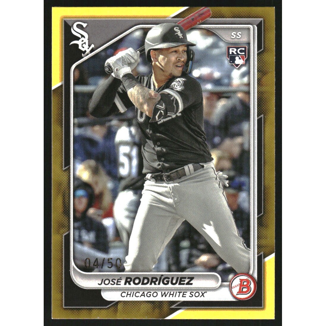 2024 Bowman Gold #52 Jose Rodriguez. rookie card picture