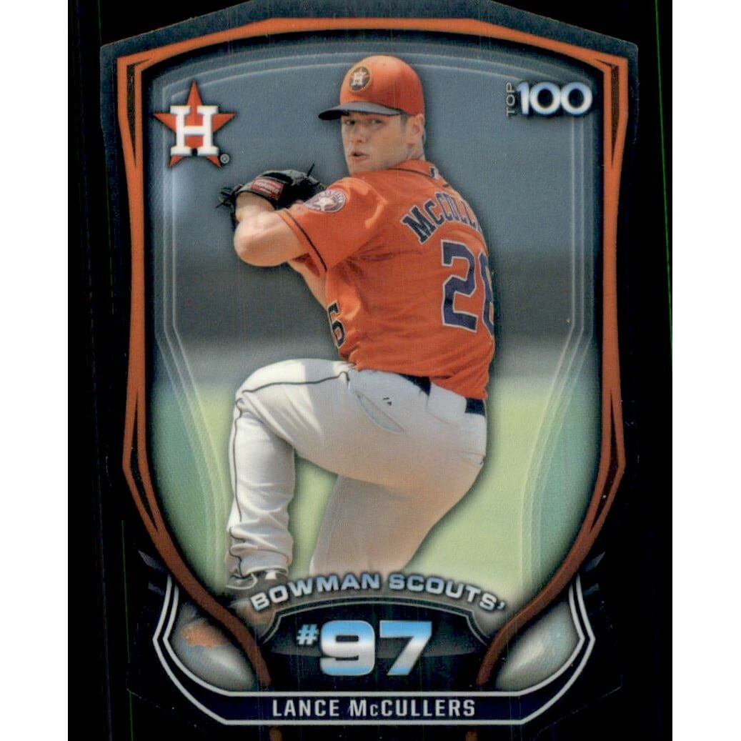 2015 Bowman Chrome Bowman Scouts Top 100 Die Cut #BTP97 Lance McCullers. rookie card picture