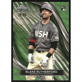 2024 Topps Chrome Black Green Wave Refractors #53 Blake Rutherford