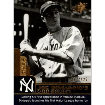 2009 SPx Joe DiMaggio Career Highlights #JD4 Joe DiMaggio