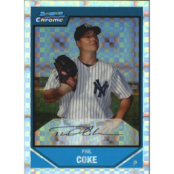 2007 Bowman Chrome Prospects X-Fractors #BC171 Phil Coke