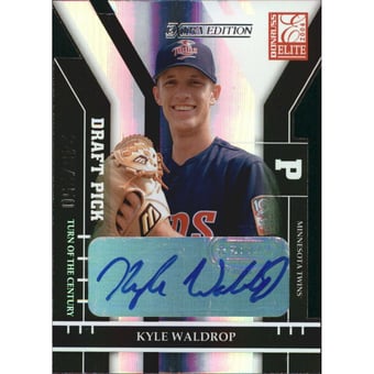2004 Donruss Elite Extra Edition Signature Turn of the Century #305 Kyle Waldrop DP/250