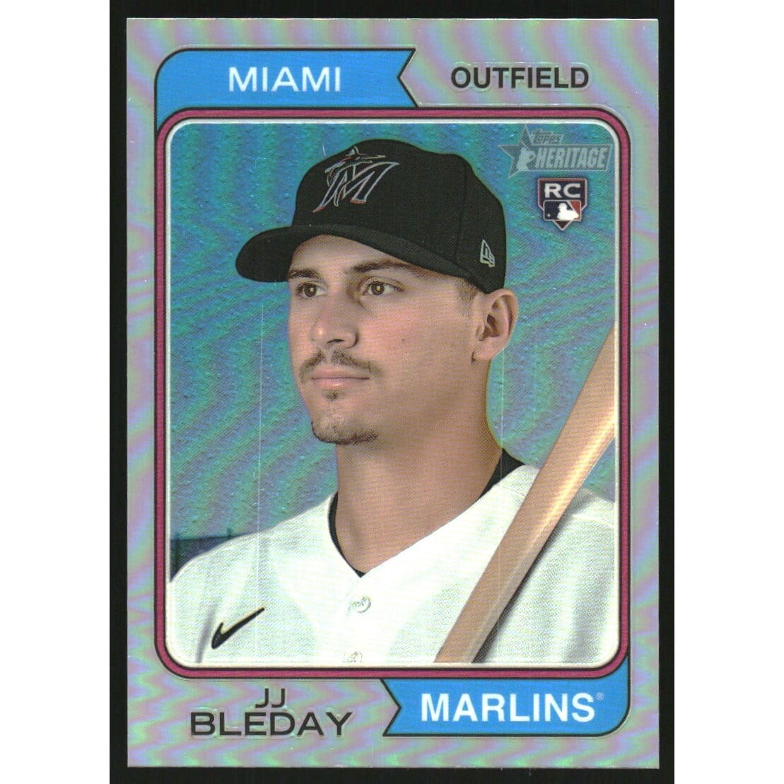 2023 Topps Heritage Chrome Refractors #385 JJ Bleday. rookie card picture