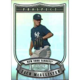 2007 Bowman Sterling Prospects Refractors #ZM Zach McAllister
