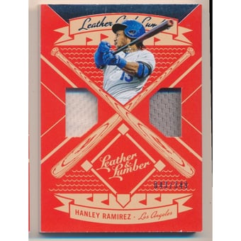 2019 Panini Leather and Lumber Leather and Lumber Dual Jersey Relics #30 Hanley Ramirez/349