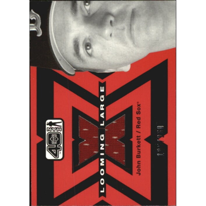 2002 Upper Deck 40-Man Looming Large Jerseys #LJBU John Burkett. rookie card picture