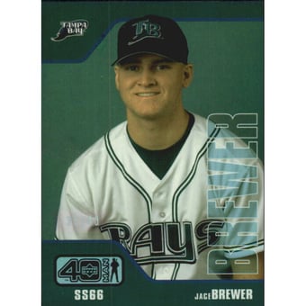 2002 Upper Deck 40-Man Electric Rainbow #127 Jace Brewer