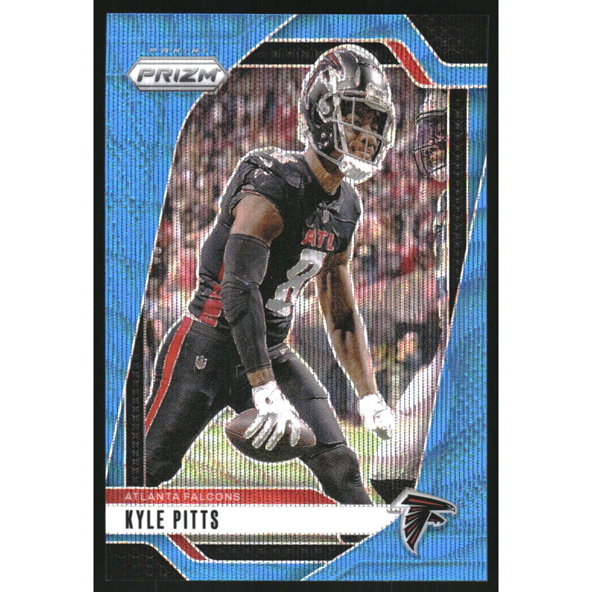 2024 Panini Prizm Prizms Blue Wave #13 Kyle Pitts