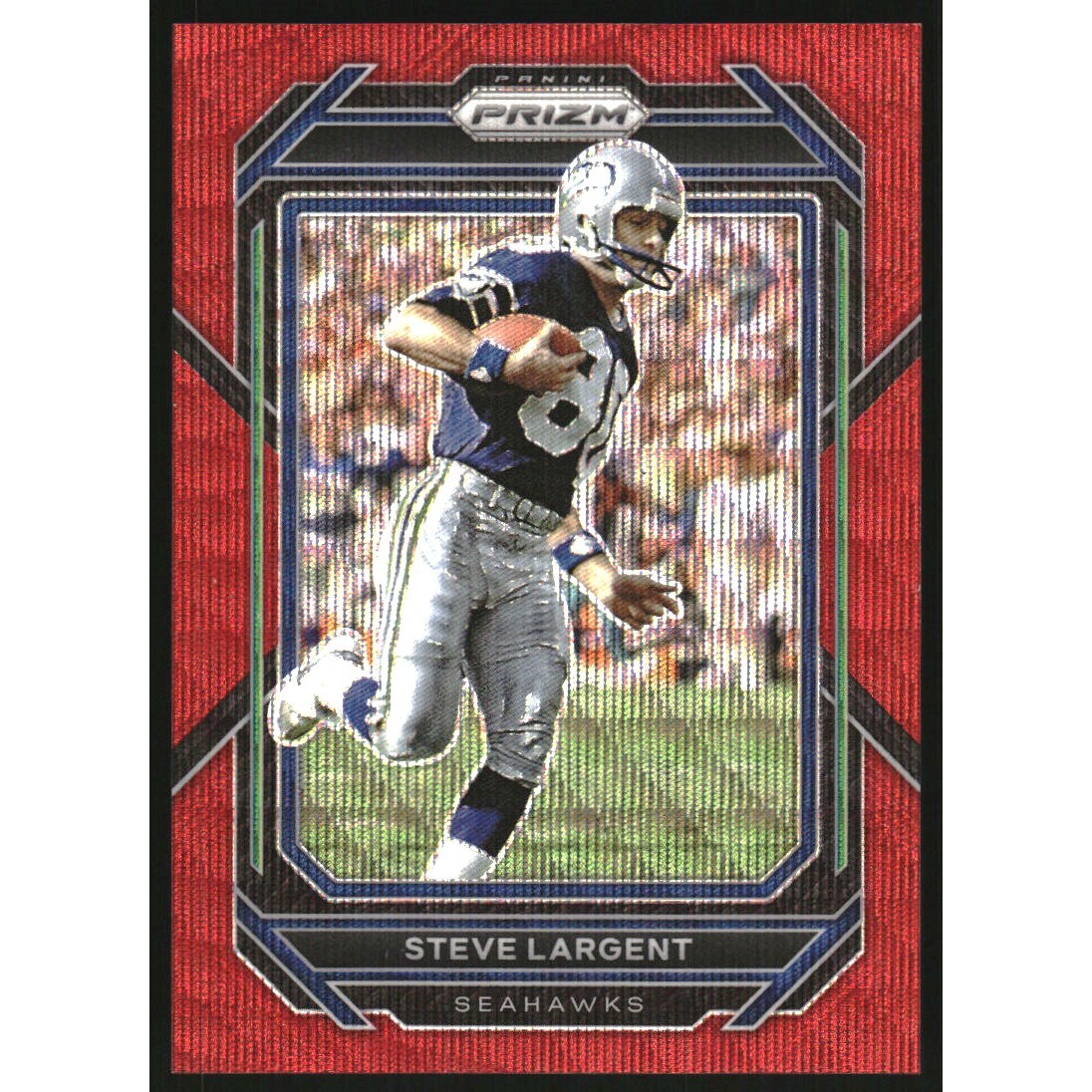2022 Panini Prizm Prizms Red Wave #261 Steve Largent. rookie card picture