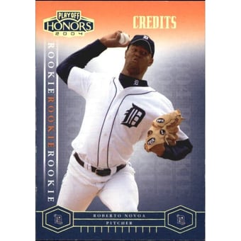 2004 Playoff Honors Credits Gold #236 Roberto Novoa
