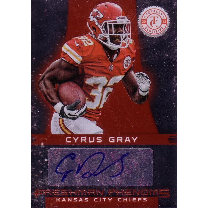 2012 Totally Certified #117 Cyrus Gray AU/290 RC