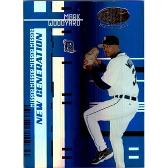 2005 Leaf Certified Materials Mirror Blue #225 Mark Woodyard NG
