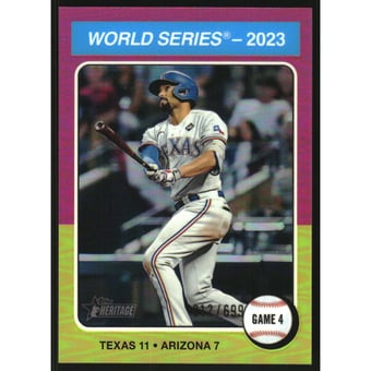 2024 Topps Heritage Chrome Refractors #464 Marcus Semien HN