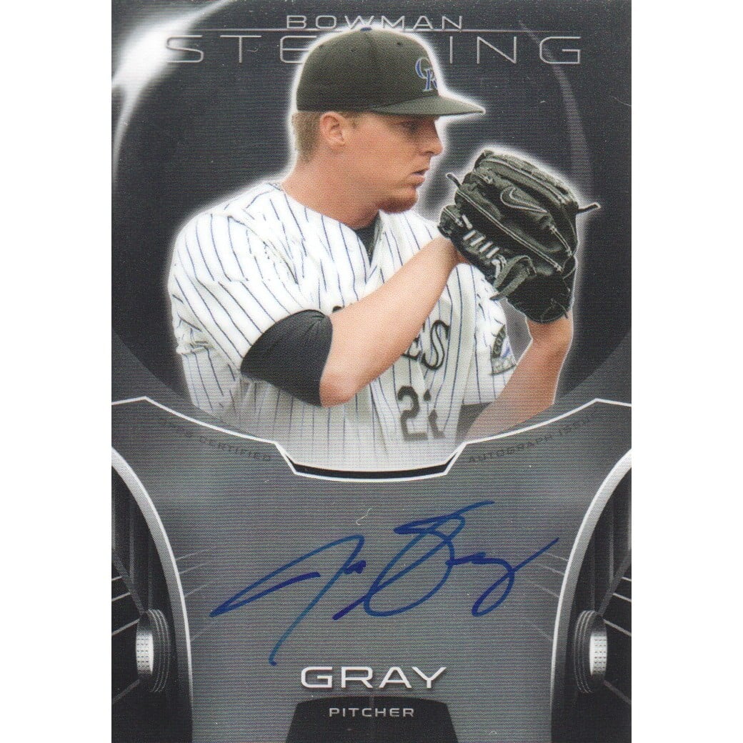 2013 Bowman Sterling Prospect Autographs #JG Jonathan Gray. rookie card picture