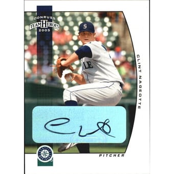 2005 Donruss Team Heroes Autographs #282 Clint Nageotte