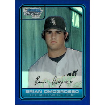 2006 Bowman Chrome Draft Draft Picks Blue Refractors #45 Brian Omogrosso