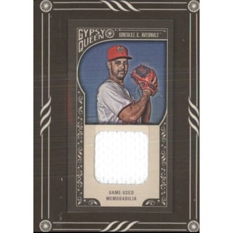 2015 Topps Gypsy Queen Framed Mini Relics #GMRGG Gio Gonzalez