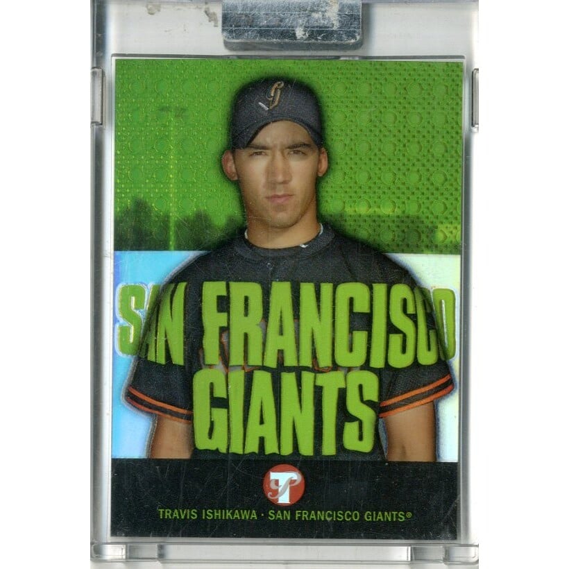 2003 Topps Pristine Refractors #141 Travis Ishikawa U. rookie card picture