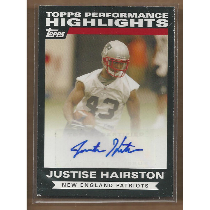 2007 Topps Performance Highlights Autographs #THAJH Justise Hairston F