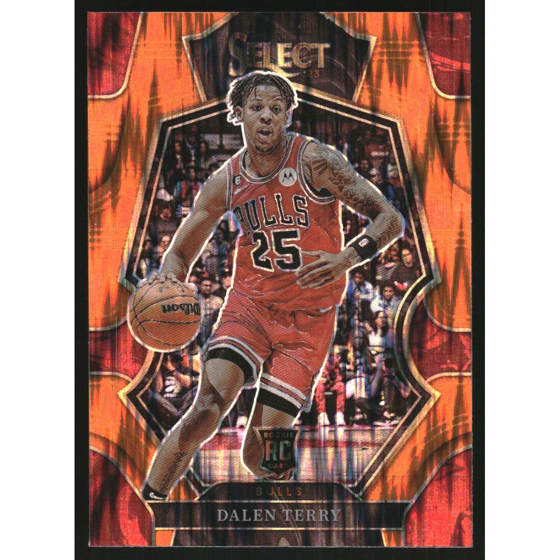 2022-23 Select Prizms Orange Flash #188 Dalen Terry