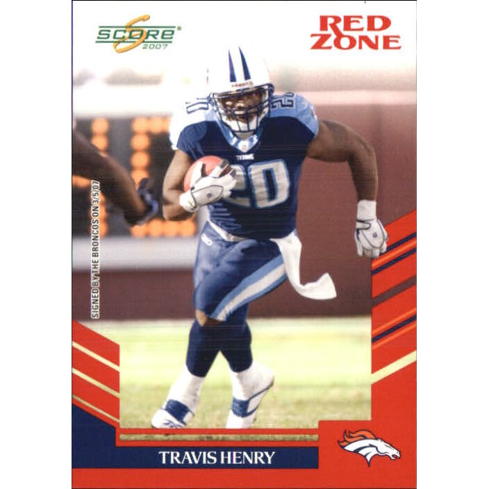 2007 Score Red Zone #249 Travis Henry 2007 Score Red Zone #249 Travis Henry