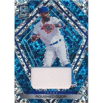 2020 Panini Spectra Swatches Neon Blue #88 Rougned Odor