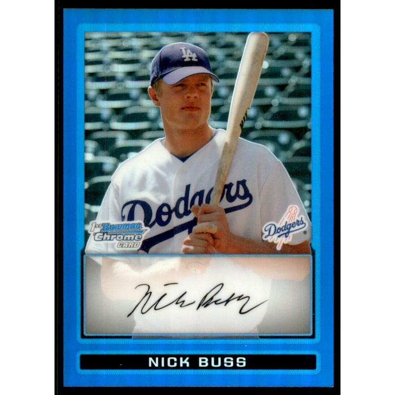 2009 Bowman Chrome Prospects Blue Refractors #BCP74 Nick Buss