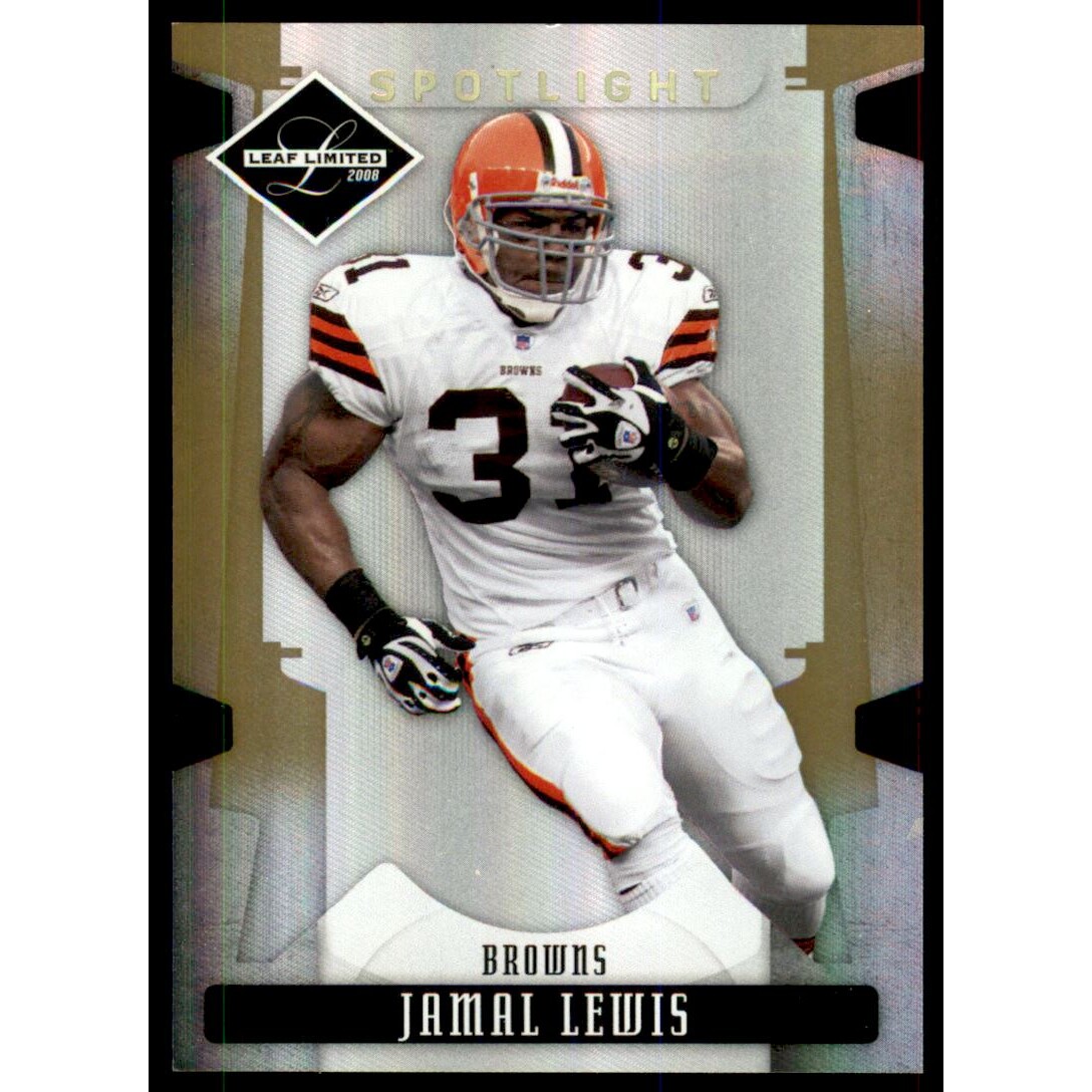 2008 Leaf Limited Gold Spotlight #26 Jamal Lewis 2008 Leaf Limited Gold Spotlight #26 Jamal Lewis