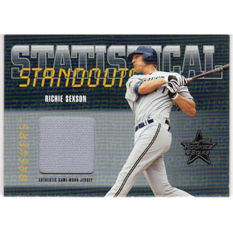 2002 Leaf Rookies and Stars Statistical Standouts Materials #SS39 Richie Sexson Jsy
