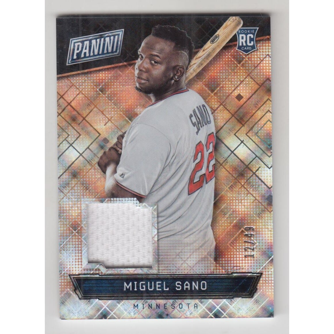 2016 Panini National Convention Rookie Memorabilia Diamond Awe #24 Miguel Sano