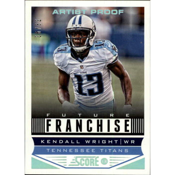 2013 Score Artist's Proof #329 Kendall Wright FF