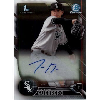 2016 Bowman Chrome Prospect Autographs #CPAJGU Jordan Guerrero